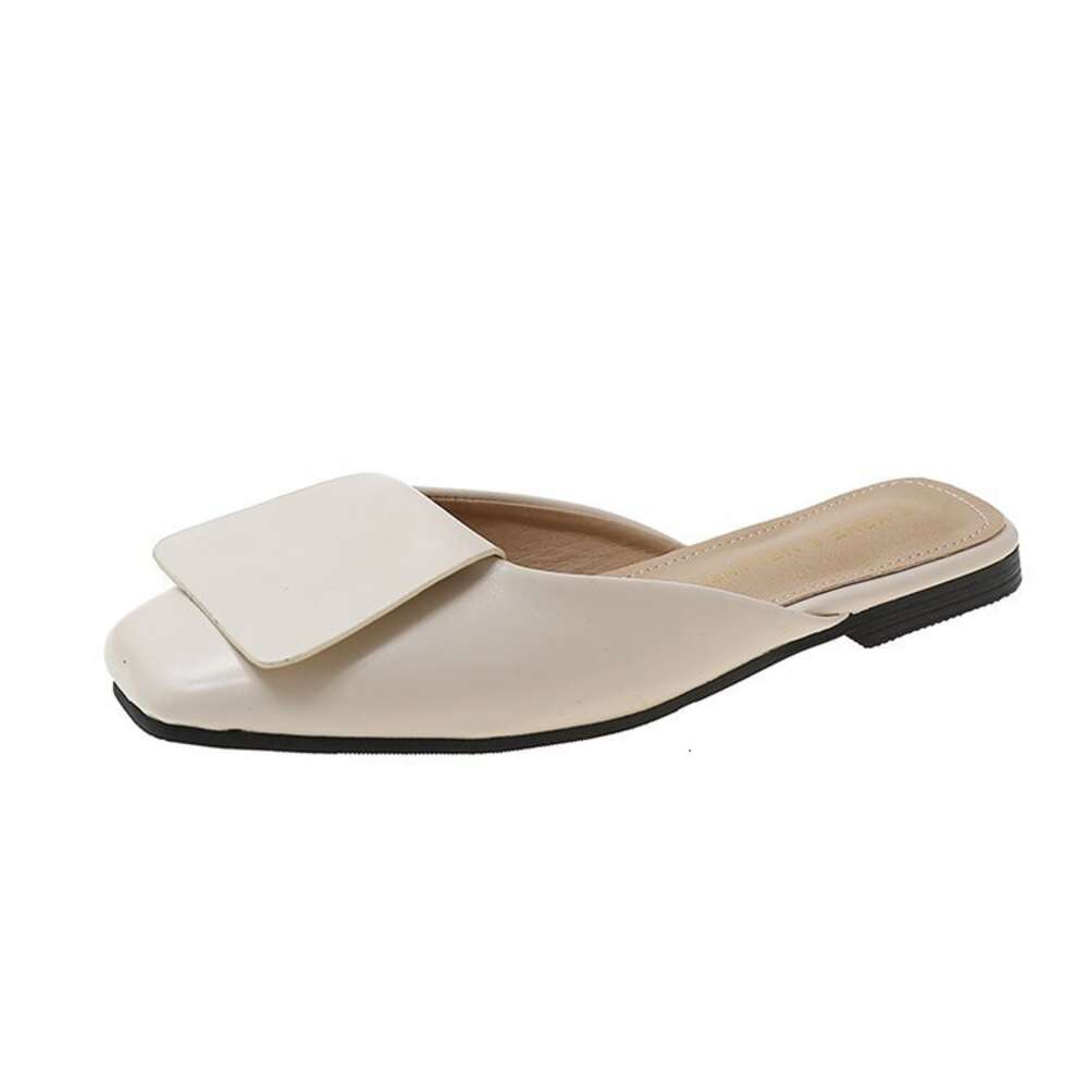 Ddmysports Design Sense Niche Flat French Semi Trailers External M Ller Slippers Women S Shoes Spring Summer OUTDOOR