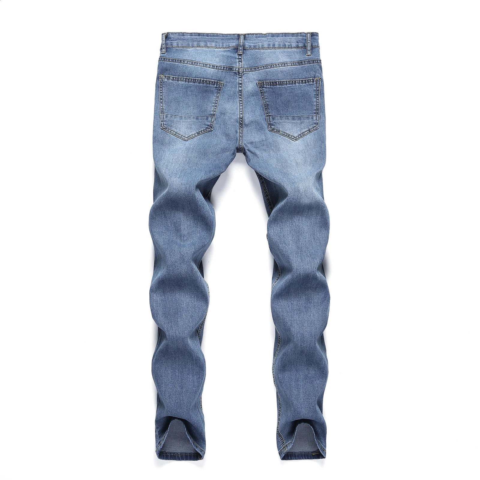 Street Casual Black Denim Pencil Summertime Cargo pants Vintage washing Ripped skinny jeans Jeans Spring and autumn men slim 240821