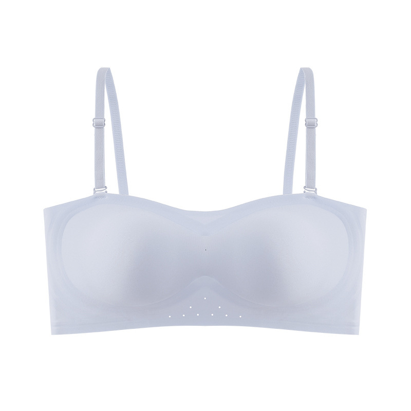 Strapless strapless lingerie for women's summer thin style with small breasts gathered together, non slip, steel ring, no trace, invisible beauti