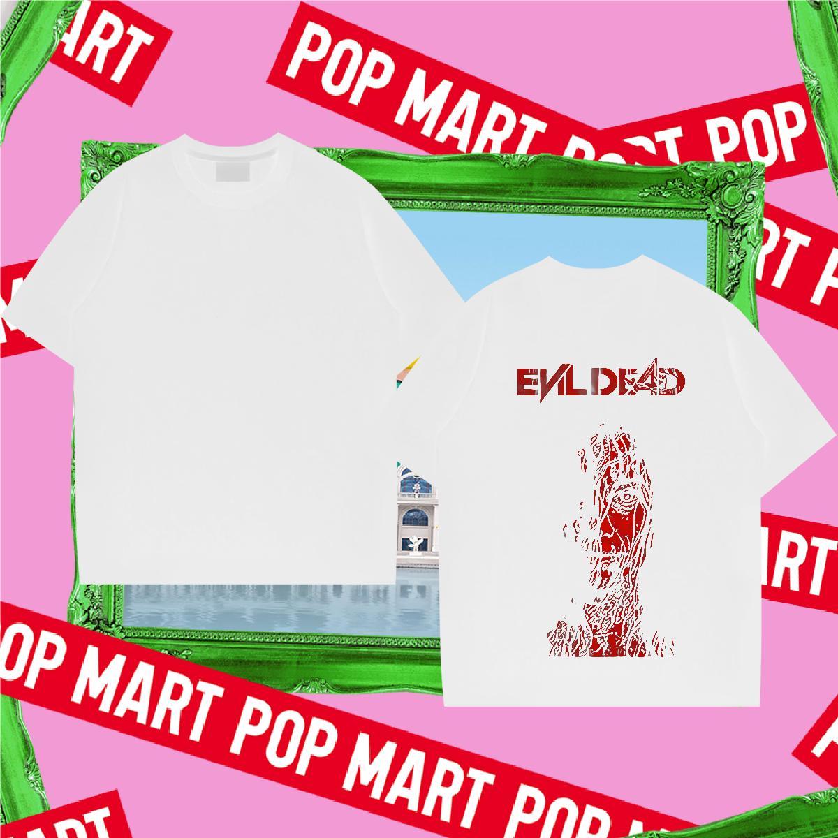 Fashion New Tshirts 230g 100% Cotton Street Casual scary Crew Neck Mens T Shirts Comfortable Anime Print Clothings