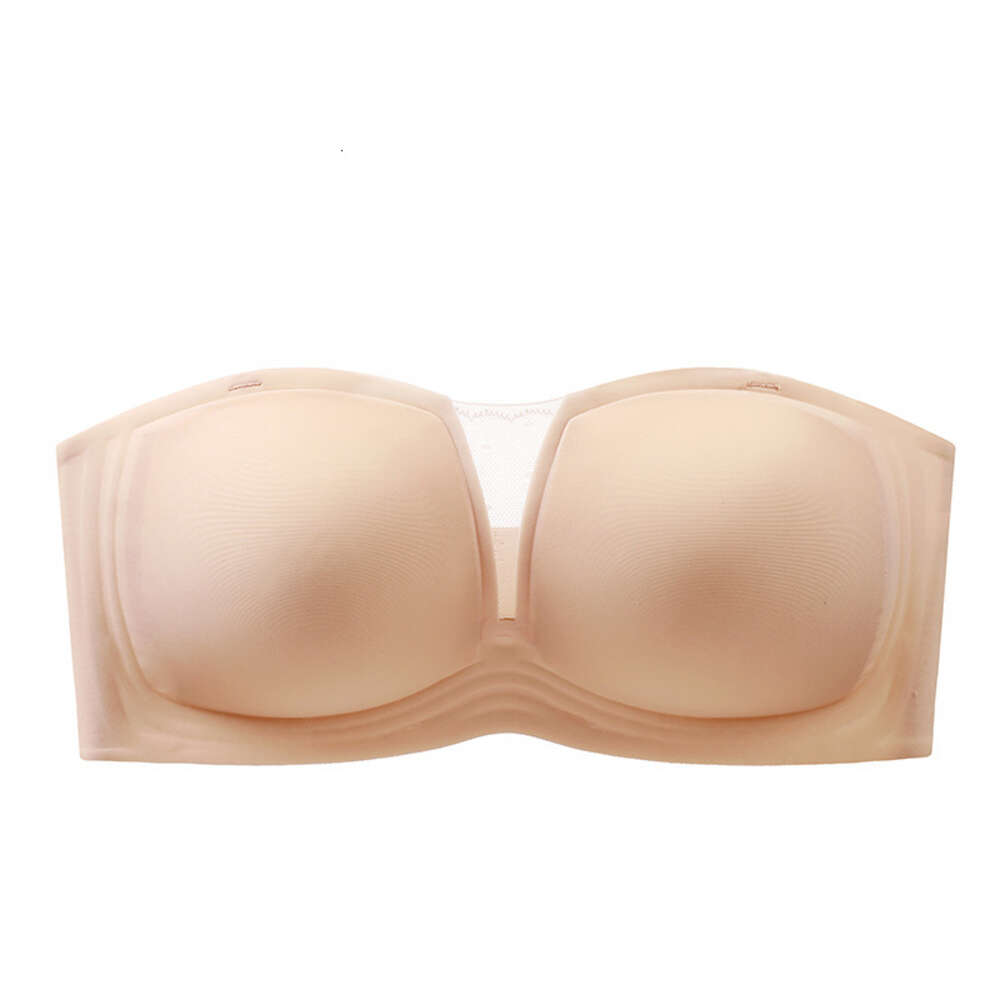 Strapless strapless lingerie for women in summer, thin small breasts gathered together, slip anti glare, invisible and traceless beautiful backless br