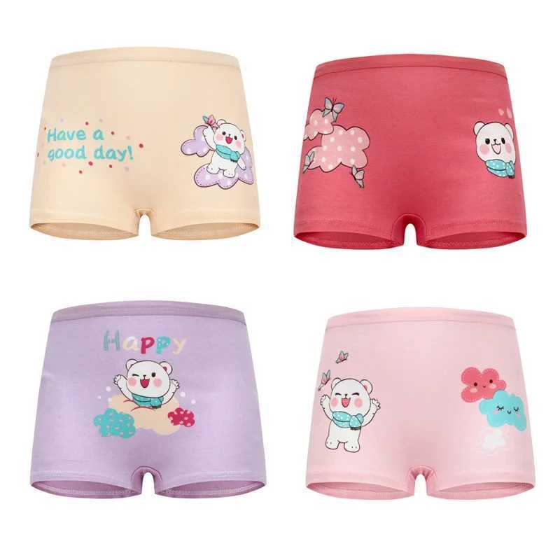 10Pieces/Lot Children Underwear Cotton Girls Panties Cute Kids Boxer Briefs Soft Pants 2-10Years Y240821