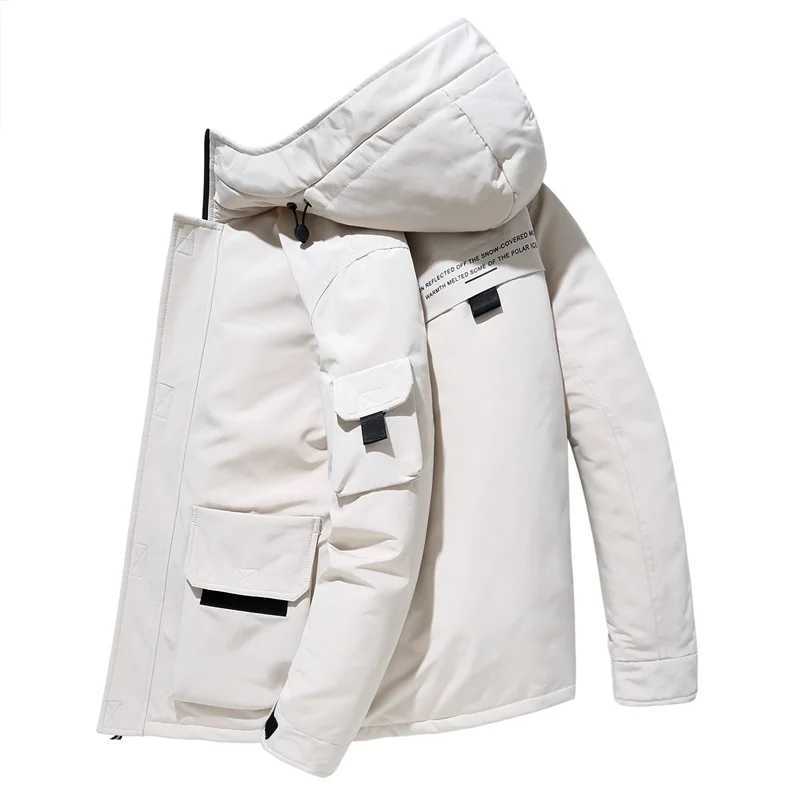 Puffer jacket Winter Jacket Men Puffer Parkas White Duck Down s Hooded Snow Outdoor Thick Warm Padded Overcoat -20 Degree M240821