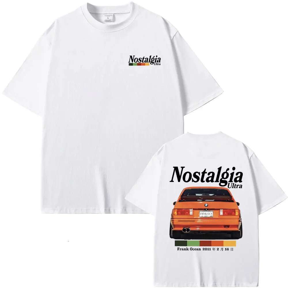 Frank Rapper Nostalgia Ultra Graphic Tshirt Ocean Vintage Oversized T-shirts Blond Hip Hop T Shirt Short Sleeve Men's Streetwear