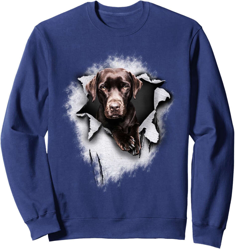 Long Sleeve Shirts for Men sweatshirt Lovely Labrador Retriever Realistic Picture Vintage Sweatshirt T shirt Tee Streetwear Casual tops clothes