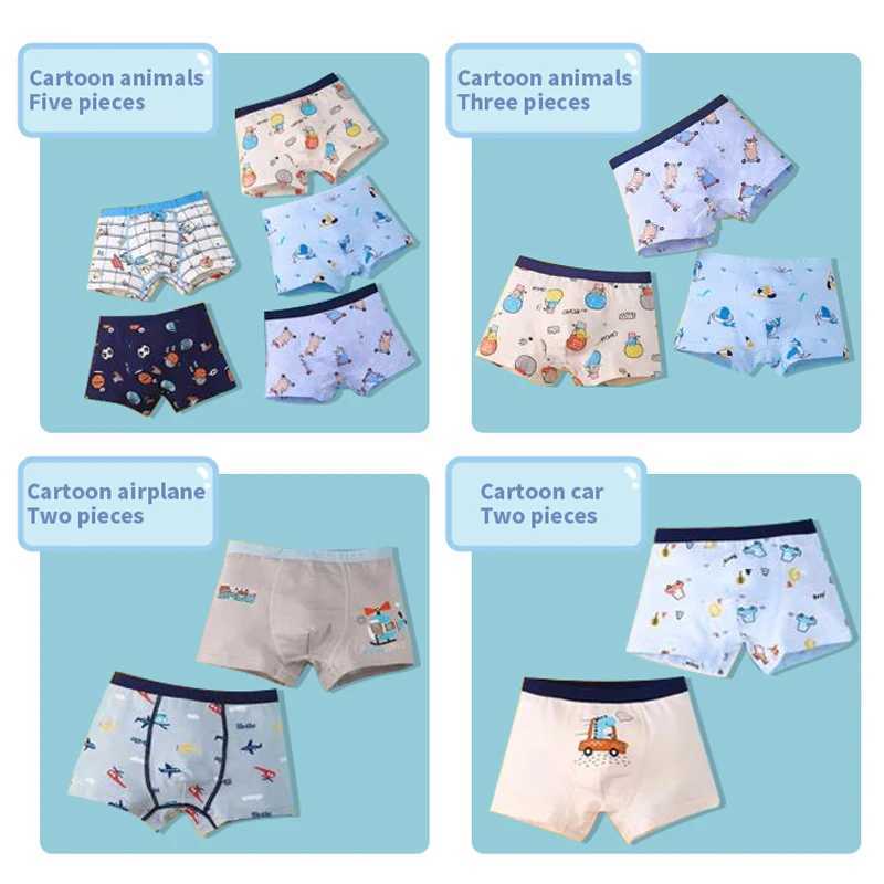 Cotton Kid Boy Underwear Soft Toddler Cartoon Shorts Panties Toddler Briefs for Infant Children Girl Teen Underpant 2 -15 Years Y240821