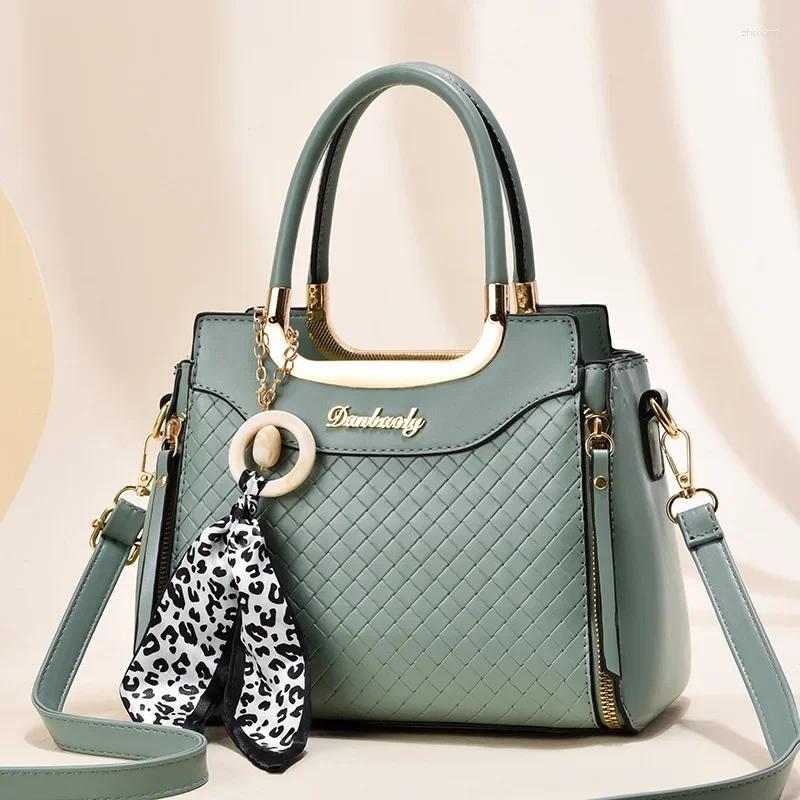 Plaid Crossbody Shoulder Bag For Women 2025 - Small Black Ribbon Fashion Handbag New Free Delivery Designer Bag