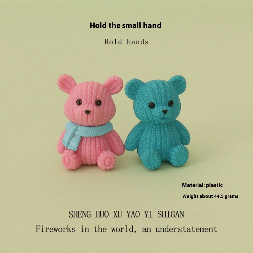 Stylish Mini Cartoon Cute Teddy Bears for Center Consoles and Home Interior Design
