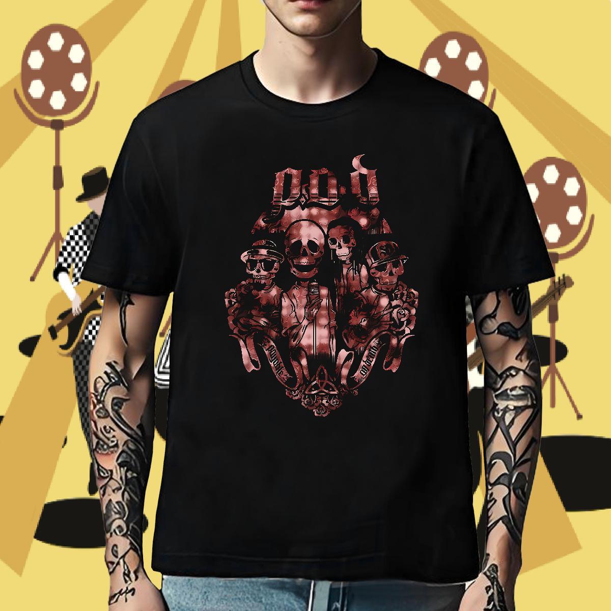 2024 DIY Men Tees 230g Cotton Outdoor skull Breathable Soft Mens T Shirts Cool Oversized Clothes
