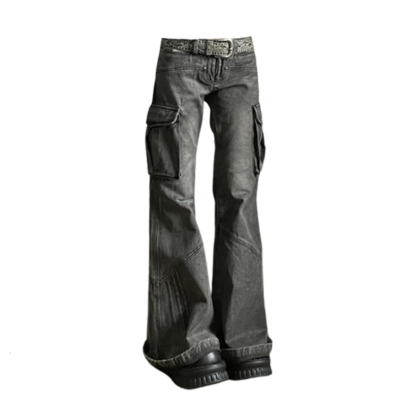 Women Baggy Cargo Jeans Vintage Y2k 90s Aesthetic Oversize Denim Trousers 2000s Harajuku High Waist Cowboy Pants Trashy Clothes Z260313