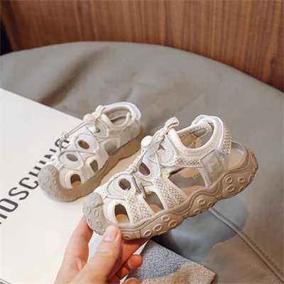 Boys and girls wear anti slip close toe fashionable sandals childrens 2024 summer new EVA casual sandals sizes 26-37 W240821