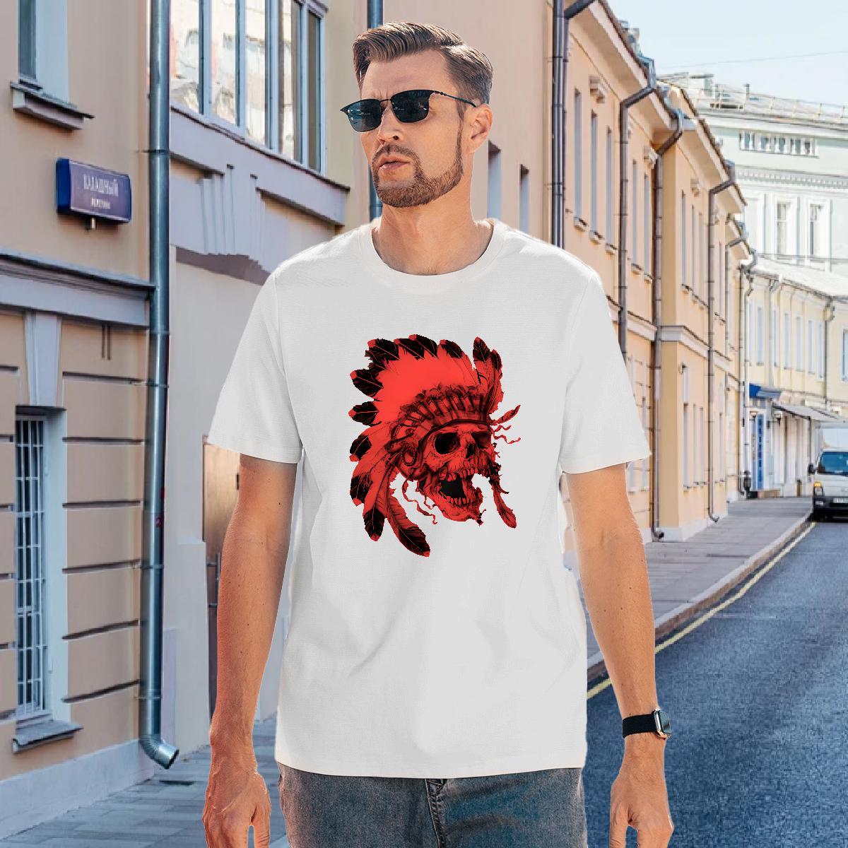 Fashion Casual Tshirts 230g Cotton Casual Beach religion Crew Neck Breathable Man T Shirts Popular Custom Big Size Tops