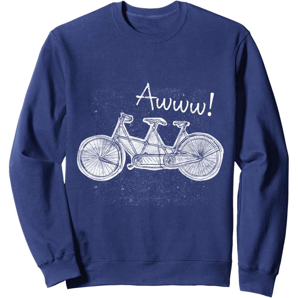 Long Sleeve Shirts for Men sweatshirt Vintage Tandem Family Bicyclists Triple Bike Lover Gift Sweatshirt T shirt Tee Streetwear Casual tops clothes