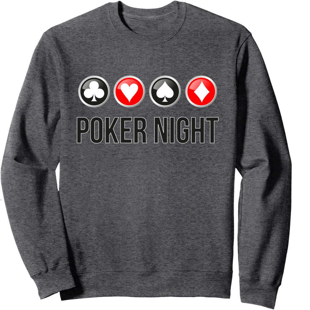 Long Sleeve Shirts for Men sweatshirt night, Poker Player, Gambling, Funny gift Sweatshirt T shirt Tee Streetwear Casual tops clothes