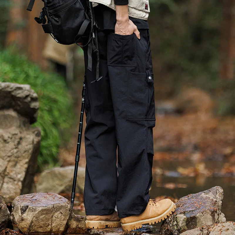 CHRLCK Mens Waterproof Hiking Bag Quick Drying Pants Breathable Trouser Fishing Camping Outdoor Sports 240821