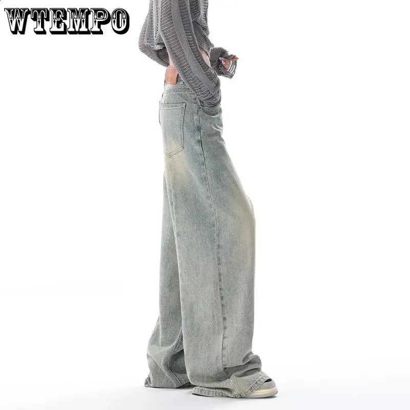 Full Length Baggy Jeans Women High Waisted Wide Leg Denim Pants Light Blue Loose Trousers Korean Casual Streetwear Y2K 240821