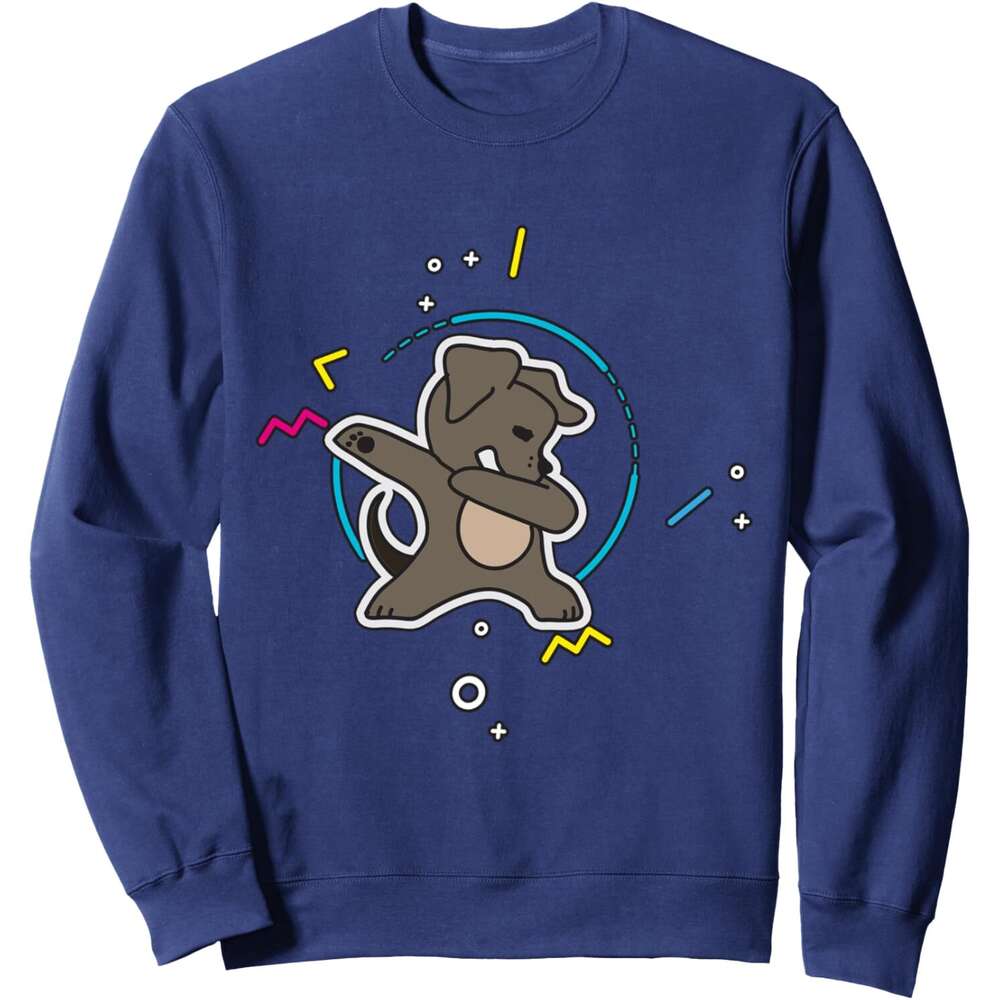 Long Sleeve Shirts for Men sweatshirt Funny Colorful Doggy Dab Dance Dabbing Puppies Gift Sweatshirt Tee Streetwear Casual tops clothes