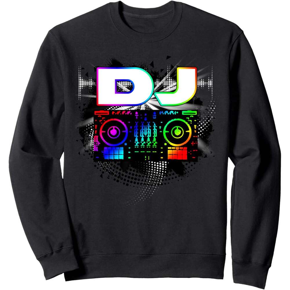 Long Sleeve Shirts for Men sweatshirt Dj Lover Music Player Sound Cool Funny Gift Sweatshirt T shirt Tee Streetwear Casual tops clothes