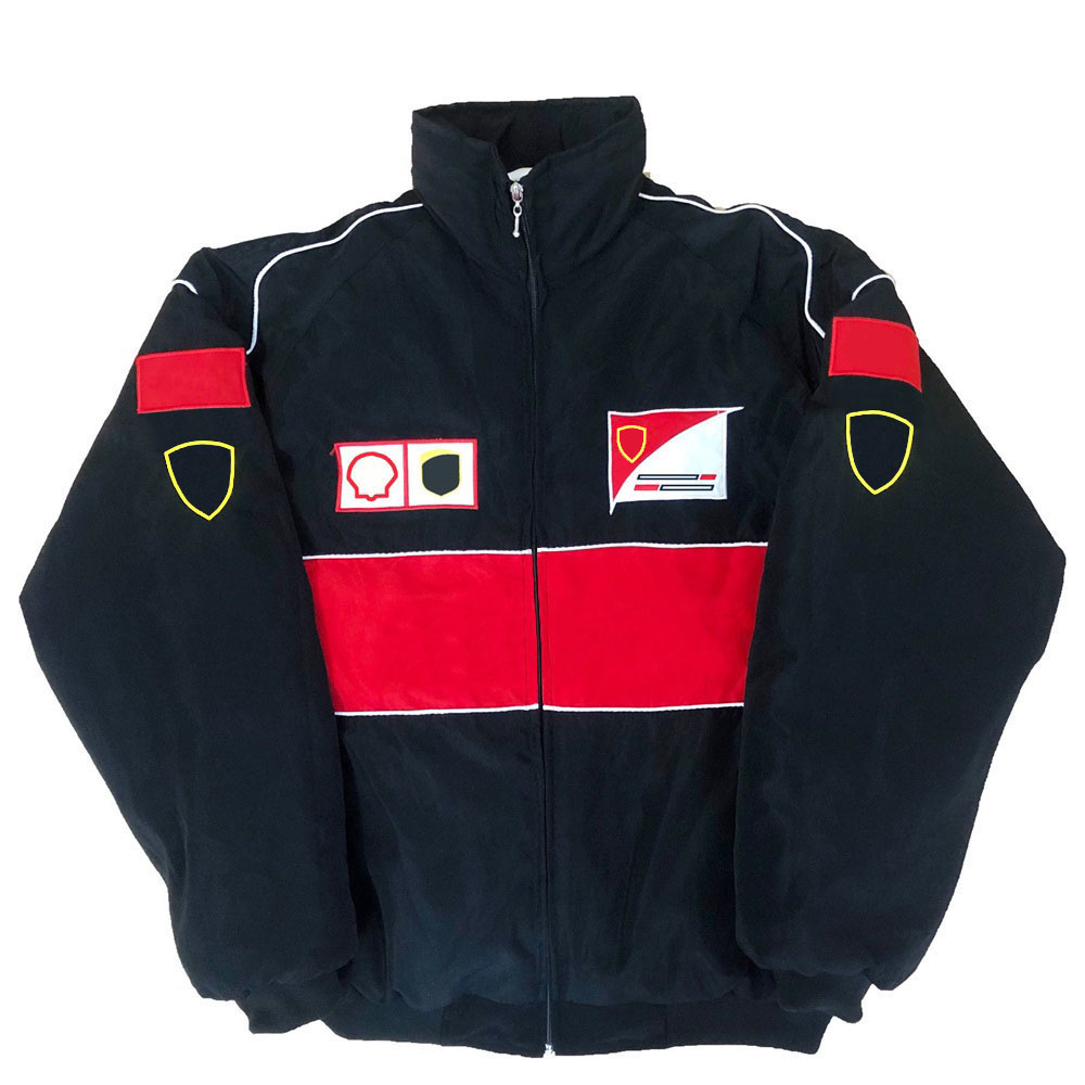 2024 F1 Formula 1 Racing Jacket Autumn Winter Men's Women's Full Embroidered Cotton Clothing College Style Vintage Jackets