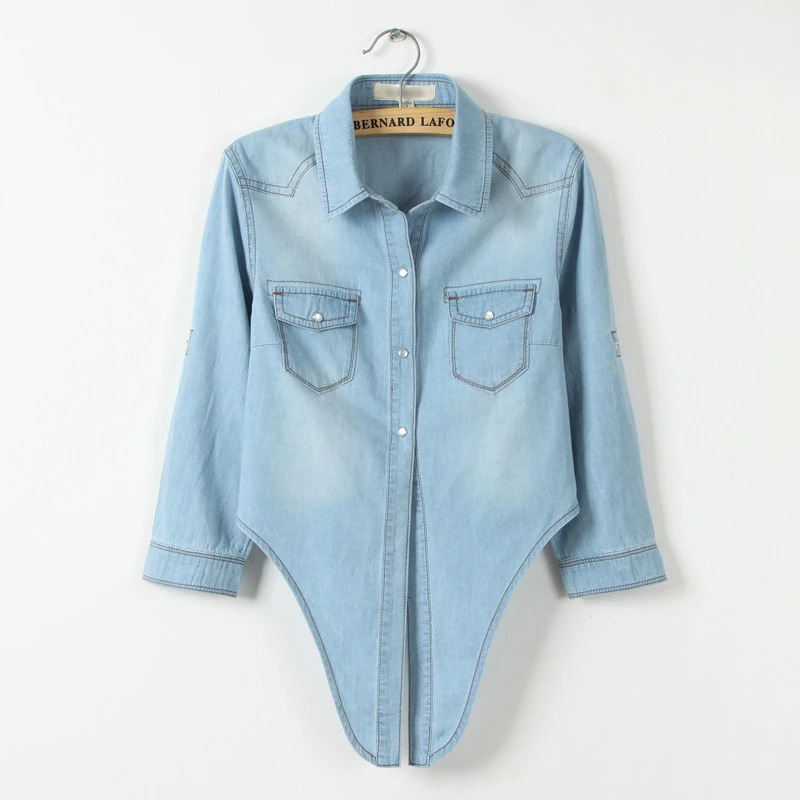 Tie up knot, mid sleeve, small shawl denim shirt, Korean version, women's short jacket, thin