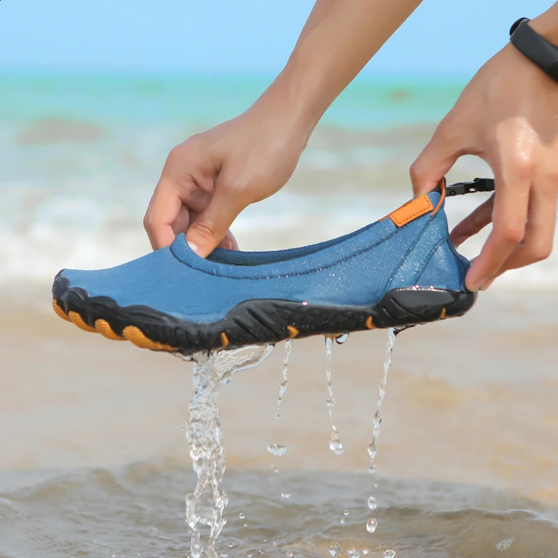 Womens Barefoot Five Finger Water Swimming Shoes Breathable Beach Outdoor Upstream Sports Shoes 240821