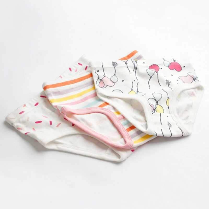 SheeCute 3 Pcs/Lot Girls Toddler Kids Underwear 100% Cotton Soft Panties Baby Briefs Y240821