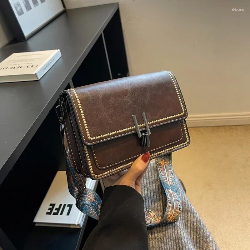 Free Shipping Shoulder Bags Small Square PU Texture Women's Bag 2024 High Quality Retro Trend Crossbody Light Solid Color Sweet Designer Bag Luxu