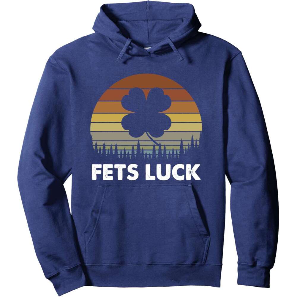 Hoodie for Mens Womens Retro Fets Luck St. Patrick's Day Clover Raunchy Adult Humor Pullover Hoodie Graphic Hoodies Sweatshirt Long Sleeve