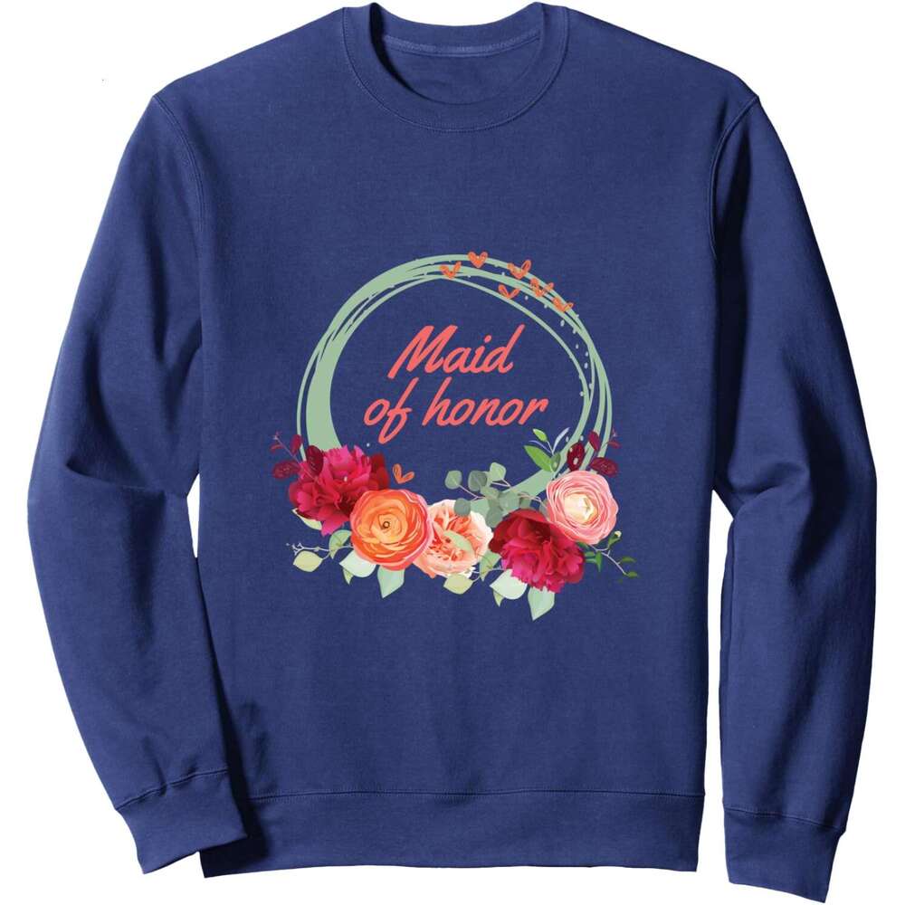 Long Sleeve Shirts for Men sweatshirt Maid of Honor Cute Funny Gift for Wedding Party Sweatshirt T shirt Tee Streetwear Casual tops clothes
