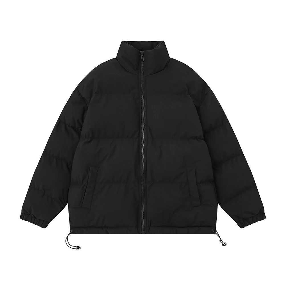 Puffer jacket KAPMENTS Men Harajuku Solid Warm Puffer Jacket Parka Mens Japanese Streetwear Winter Jacket Male Korean Fashion Bubble Coat M240821