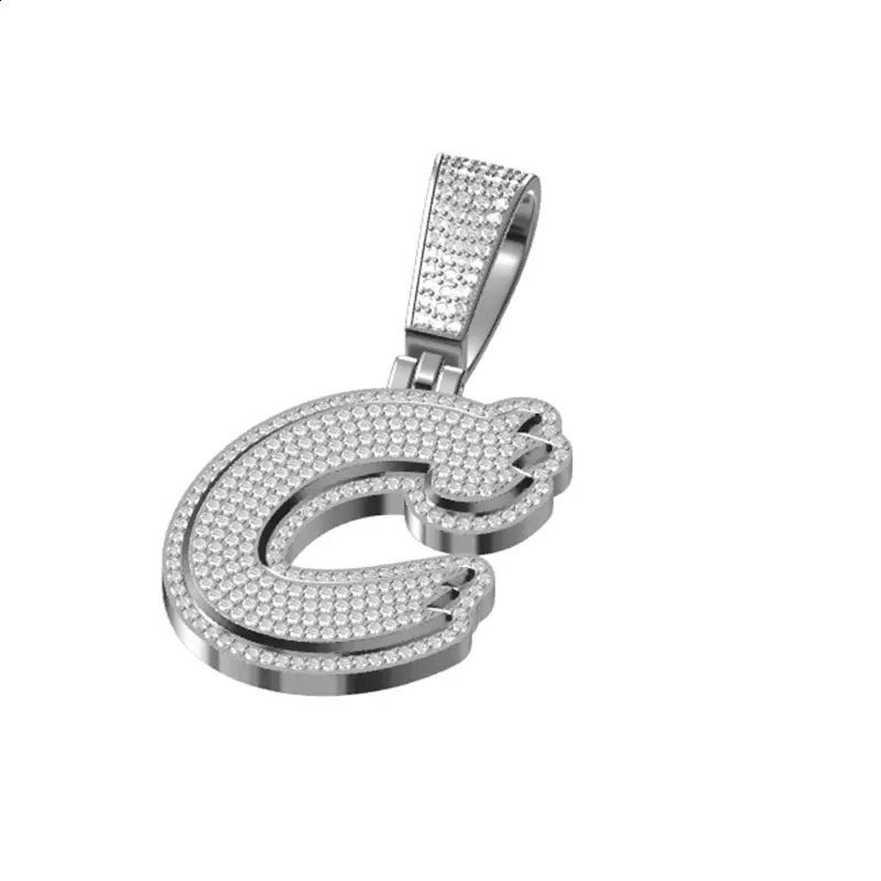High quality 925 silver pendant classic letter pendant punk hip-hop/rock mens hip-hop jewelry 240808