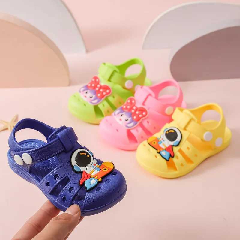 Childrens sandals baby frosted shoes boys slippers soft soled beach style girls sandals W240821