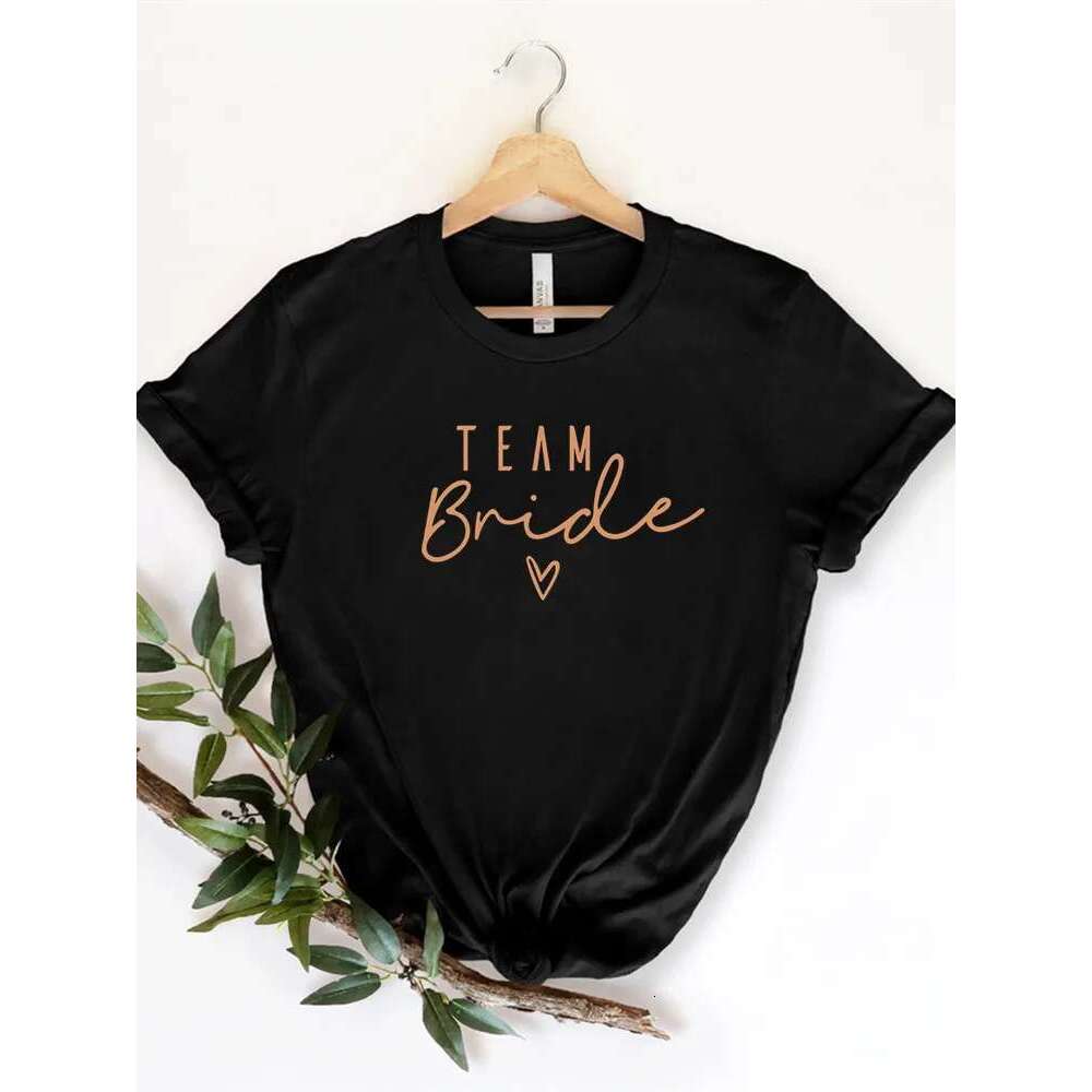 wer Women Team Bride To Be Squad T-shirts 2024 EVJF Hen Party Bachelorette Girl Wedding Female Tops Tees ps