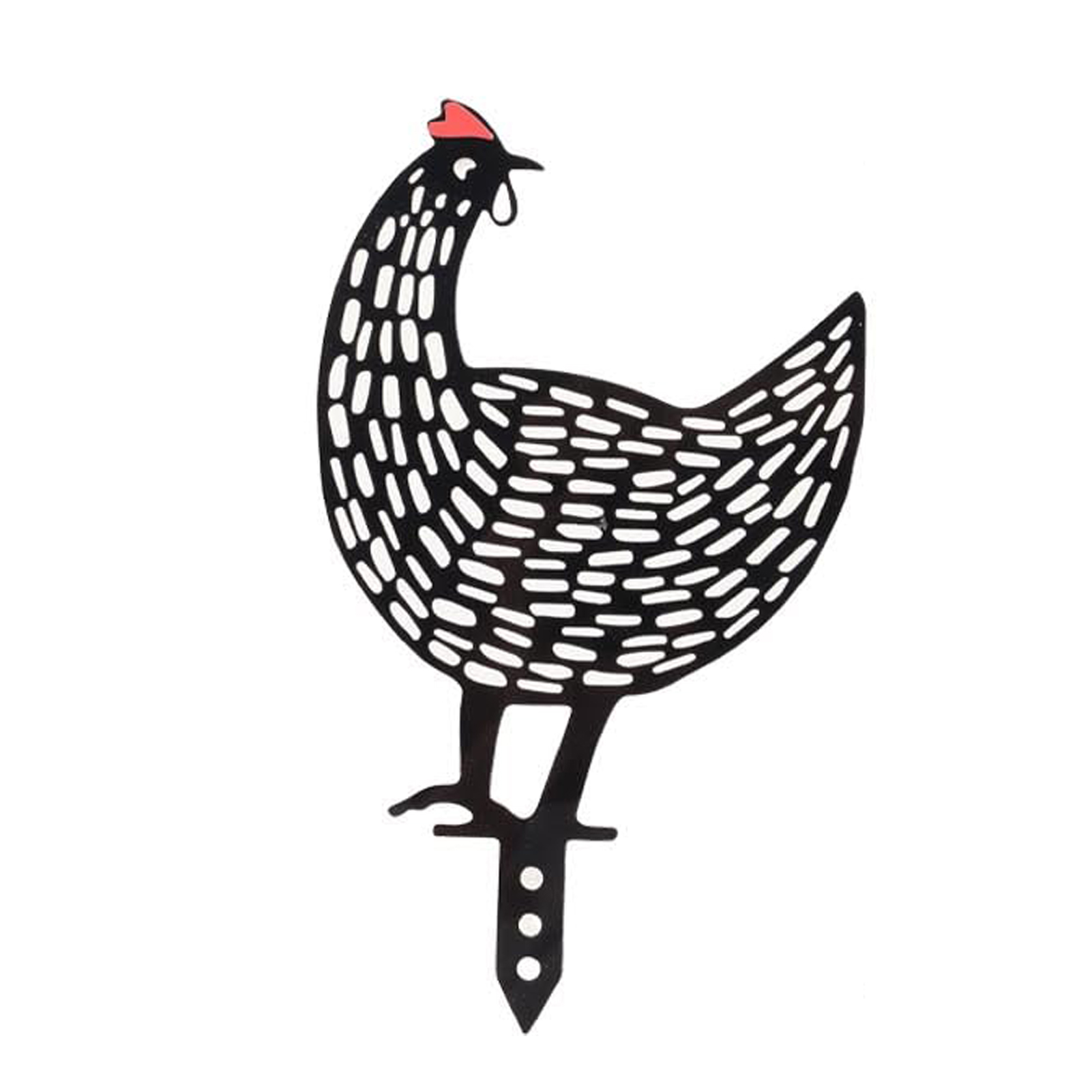 Garden Decoration Hollow Out Rooster Animal Silhouette Statue Decoration Lifelike Decorations Chicken Farm Decoration