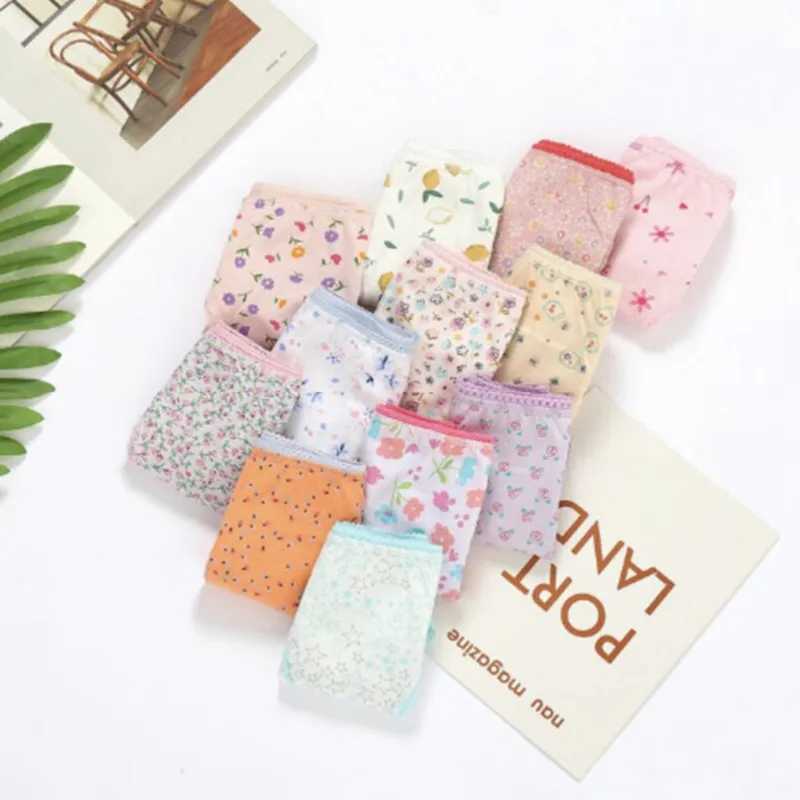 4Pcs Lot Kids Girls Short Briefs Children Underwear Cotton Underpants Baby Panties 2 4 6 8 10 12 Years Y240821