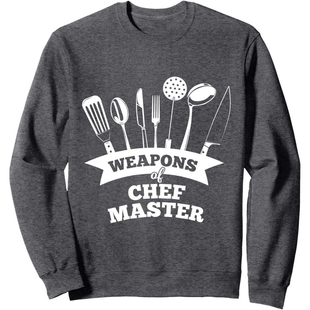 Long Sleeve Shirts for Men sweatshirt Funny Weapons of Master Cooking Chef Gift Baking Tools Sweatshirt T shirt Tee Streetwear Casual tops clothes