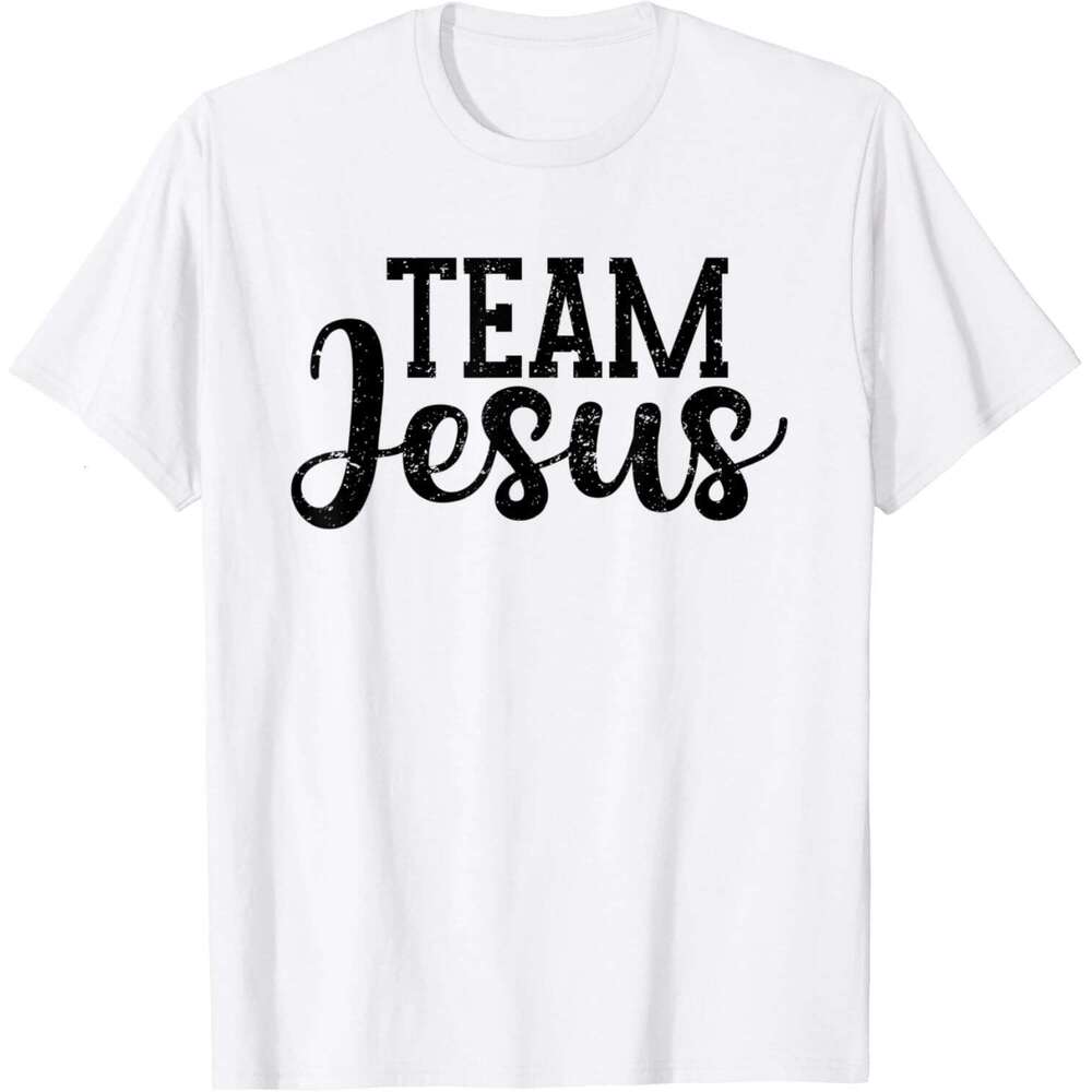Christian Team Faith Pray God Religious T-Shirt Funny Jesus Clothes for Men Graphic T Shirts