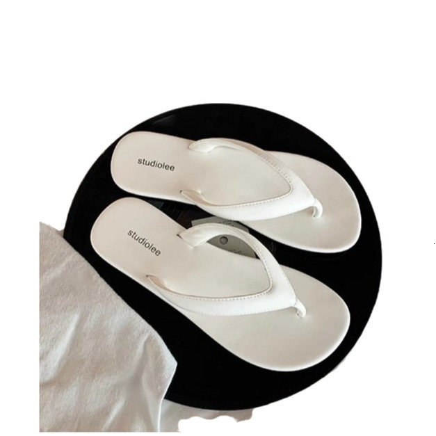 Ddmysports Grape Mom S Minimalist Toe Clip Leather Beach Vacation With Trendy Contrasting Color Versatile Flip Flops For Women To Wear In Summer OUTDO