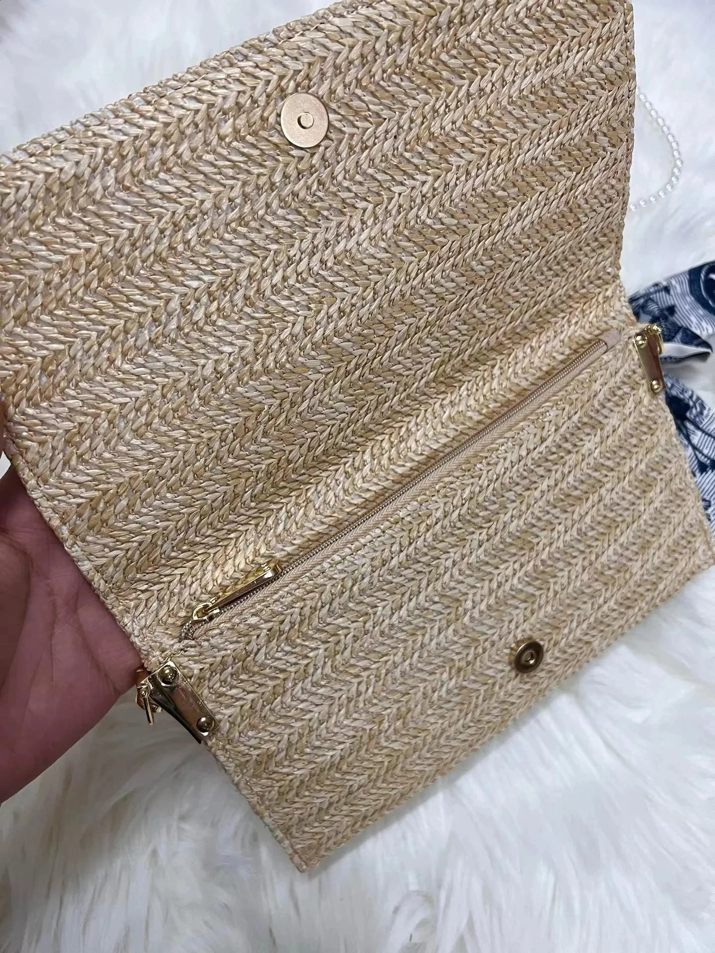3 Summer Straw Small Handbag Wallet Fashion Womens Makeup Bag 240820 4