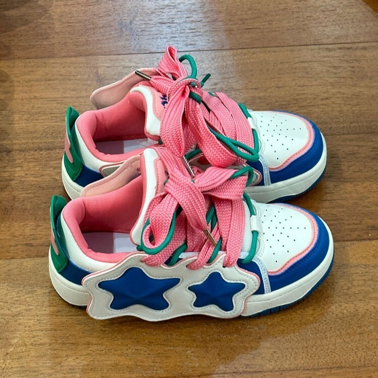 Ddmyoutdoor Small Korean Version Casual Board Thick Soled Sports Versatile Shoes Summer Women S Cute Student Dad OUTDOOR