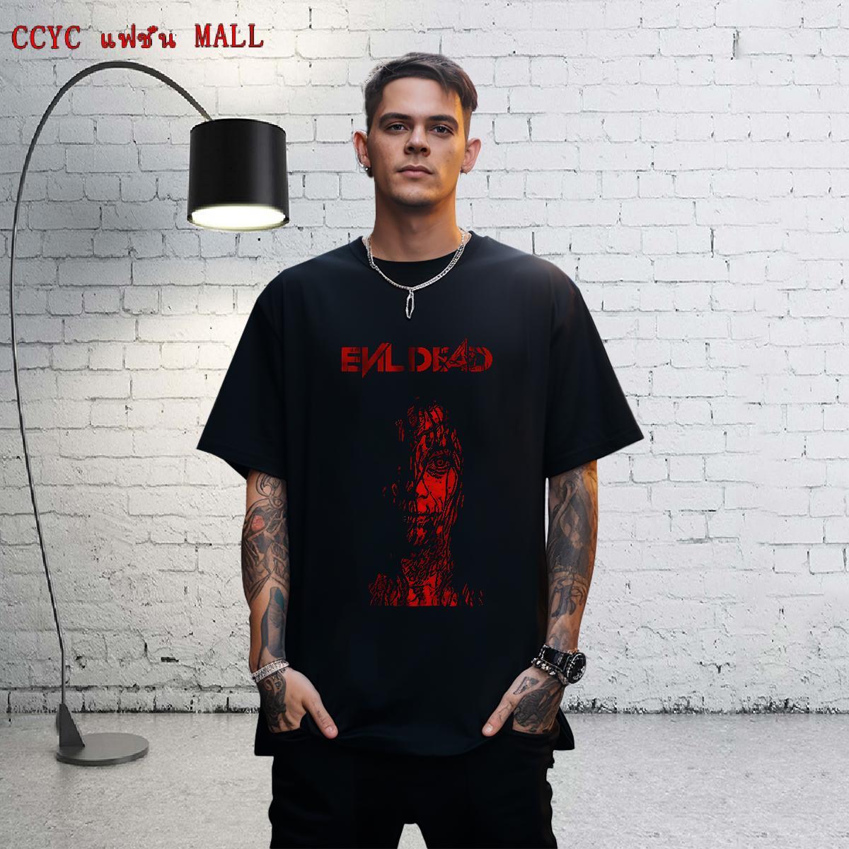 Brand Mens Tshirts 230g Pure Cotton High Street Hip Hop scary O-Neck Short Sleeve T-Shirts Comfortable Custom Printed Tops