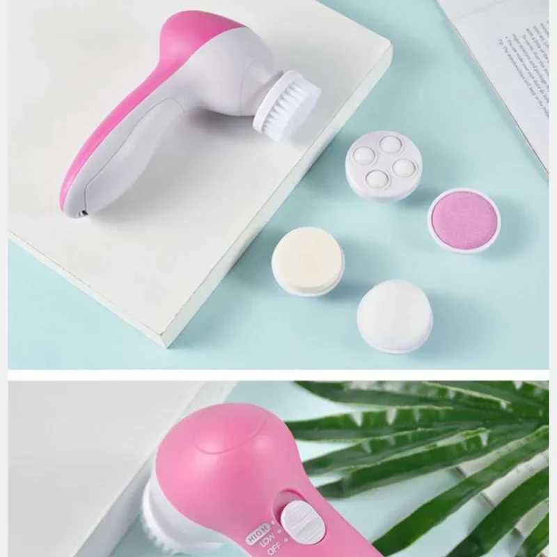 Waterproof Facial Spa System Facial Cleansing Brush Rechargeable Facial Cleansing Spinning Brush Set Y240821