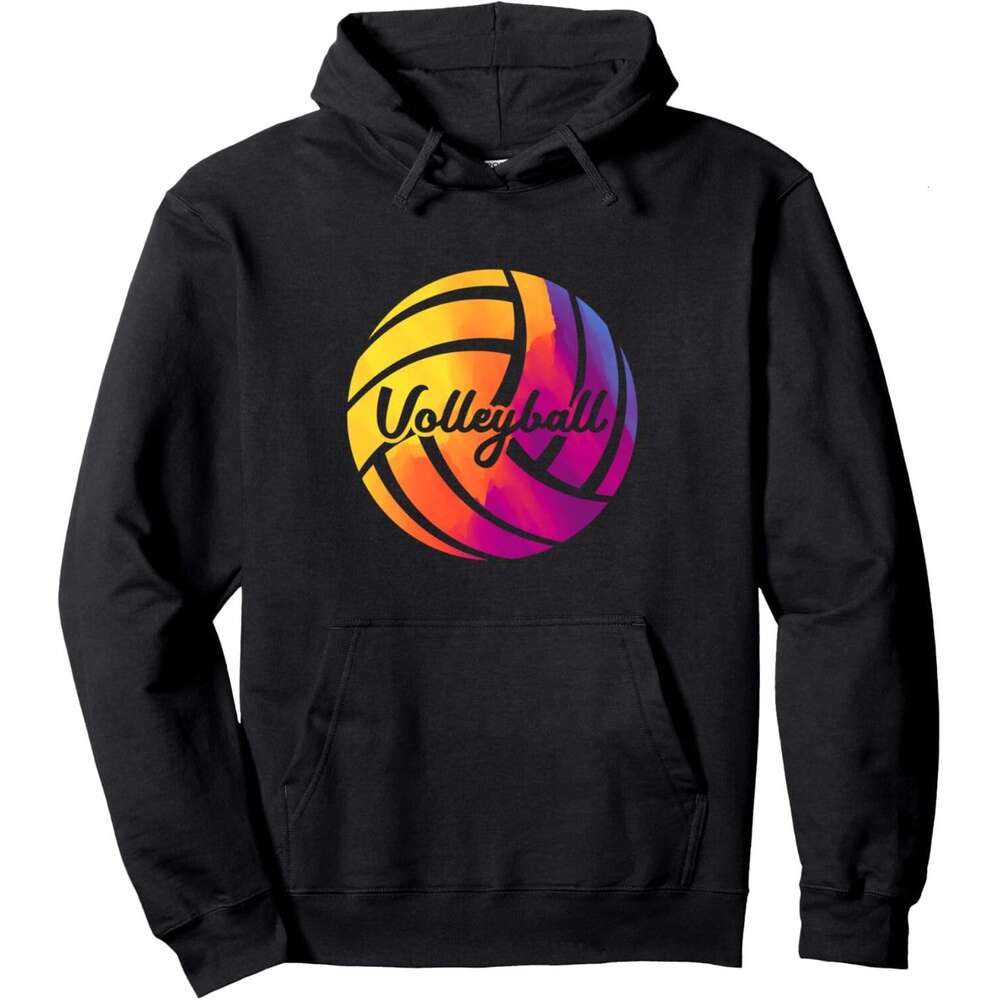 Hoodie for Mens Womens Cute Girls Mixed Color Teenagers Volleyball Pullover Hoodie Graphic Hoodies sweatshirt Pullover Long Sleeve