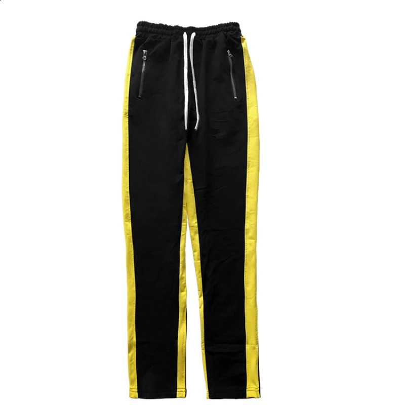 Mens fashion patch fitness sports casual pants gym running training track jogging 240821