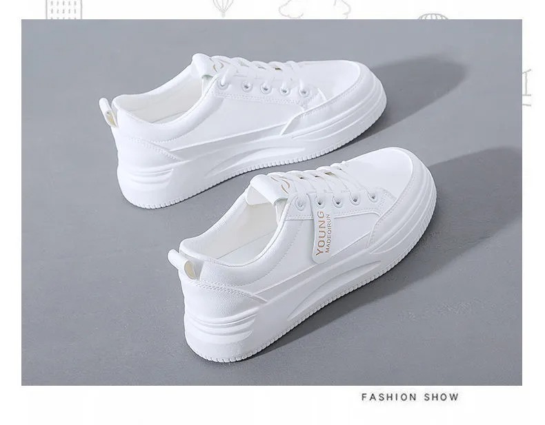 Little White Shoes Women's New Running Shoes Instagram Trendy Women's Shoes Korean Edition Female Student Leisure Sports Shoes Fashion Board