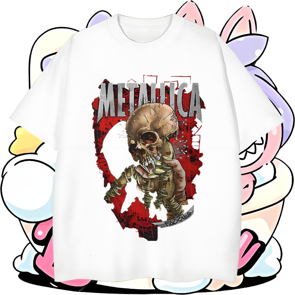 Classic skull Men Tees 100% Cotton 230g T Shirt For Man Custom Print Oversized Hip Hop Round Neck Short Sleeve Soft Polos