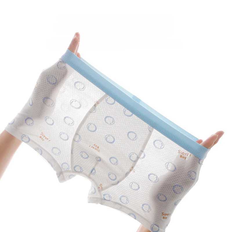 Summer Boys Thin Mesh Breathable Panties 4PCS Kids Modal Antibacterial Knickers Baby Cute Soft Briefs 3+y Young Child Underwears Y240821