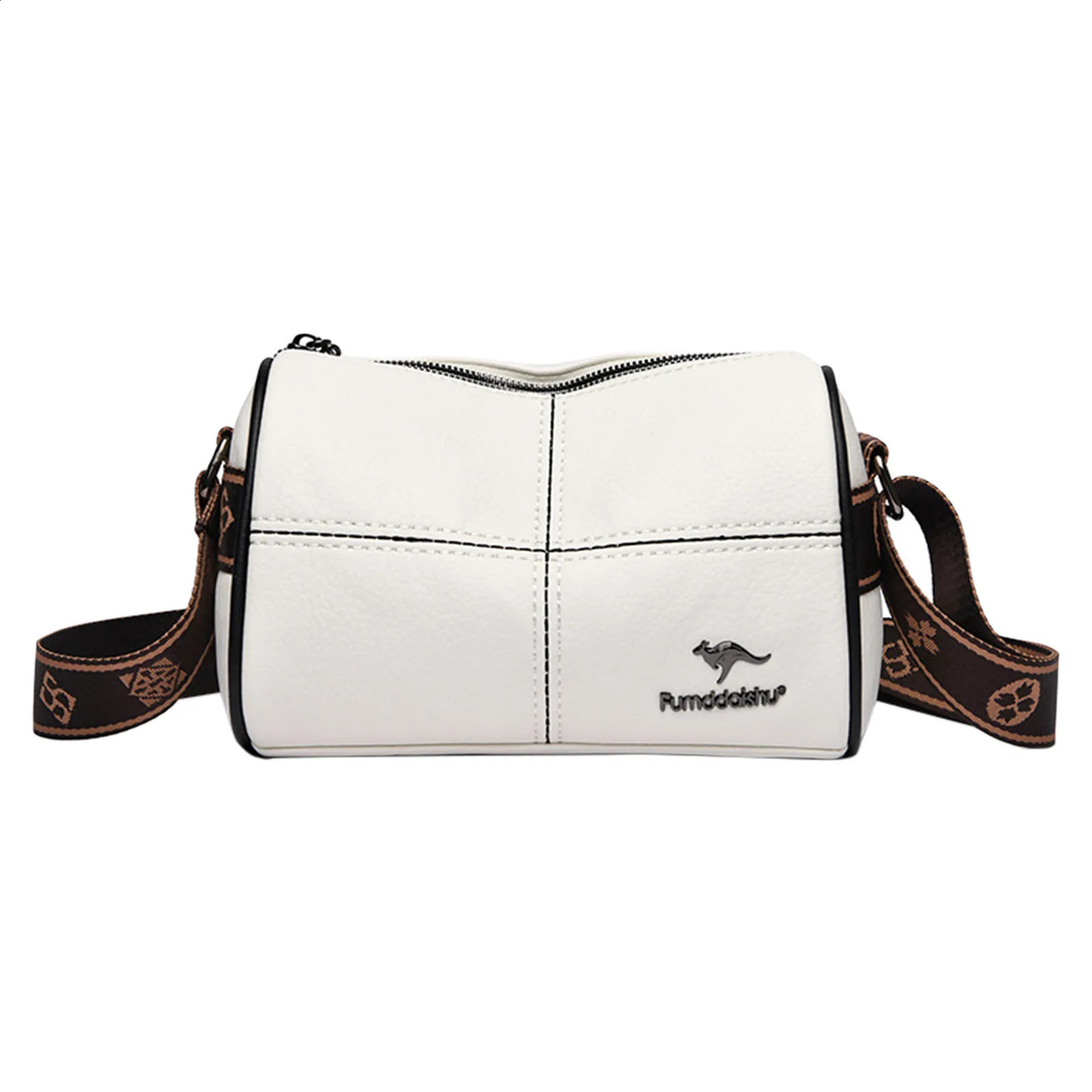 2024 Fashion Women Bag Womens Soft Leather Stitching Embroidery Thread Cross Body Pillow 240821