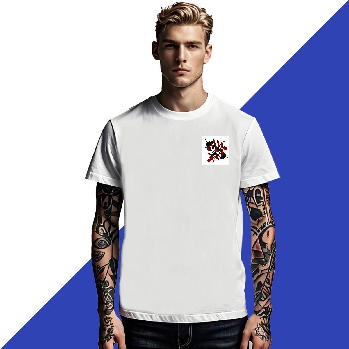 Brand Men Tops Tees 100% Cotton 230g Hip Hop Street scary Breathable Short Sleeve T-Shirts for Men TOP Quality Oversized Wear