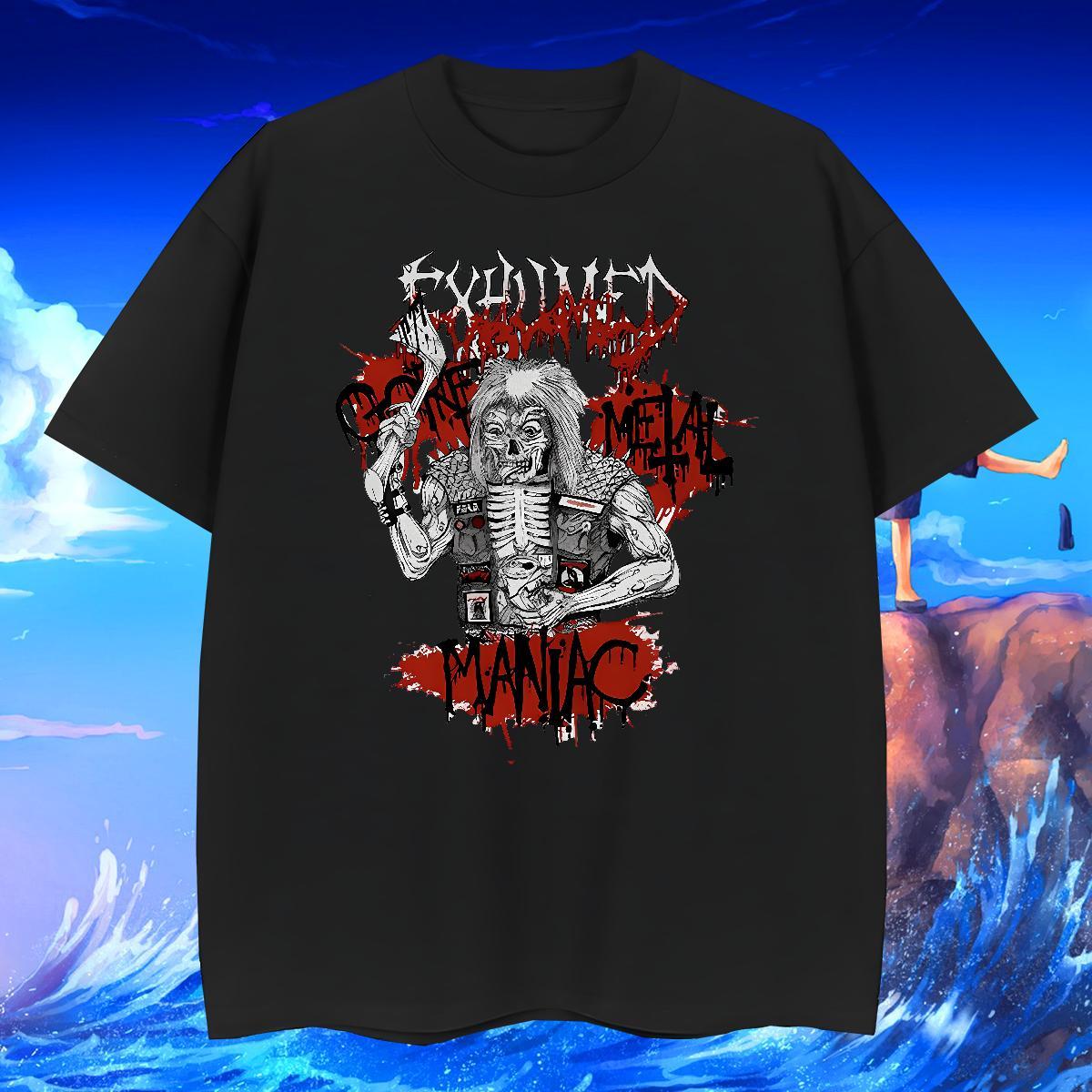 Classic Men Tees 230g Pure Cotton Home Outdoor skull Crew Neck T-Shirts TOP Quality Custom Print Plus Size Clothings